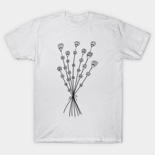 Lavender Bunch Outline T-Shirt